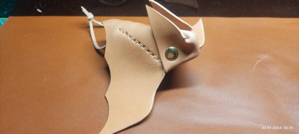 DIY Leather Keychain Pattern - Bat Design PDF Template