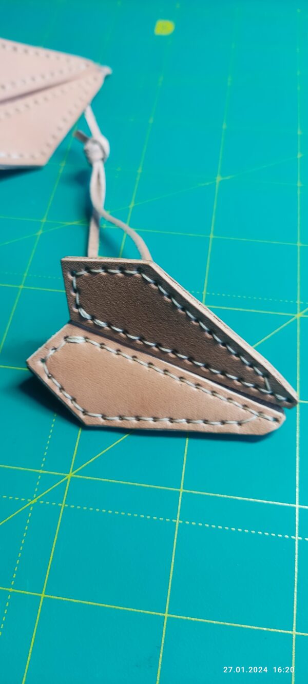 Drawing for making a leather airplane keychain - Зображення 2