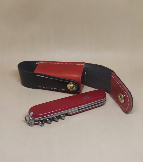 Pattern Leather sheath for knife Victorinox 91mm/Victorinox Aloh -92 mm 2-by-4 layers of tools. - Зображення 2