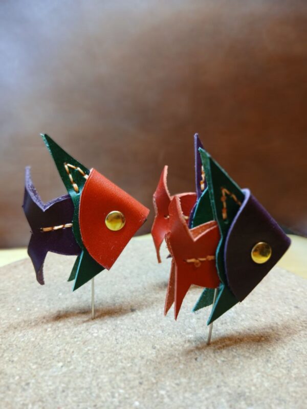 PDF Leather Fish Pattern - DIY Leather Craft Template - Зображення 5