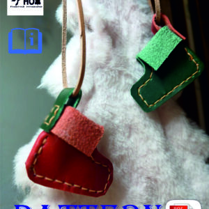 DIY Leather Christmas Boot Template - Holiday Tree Ornament, Key Chain, Bag Charm