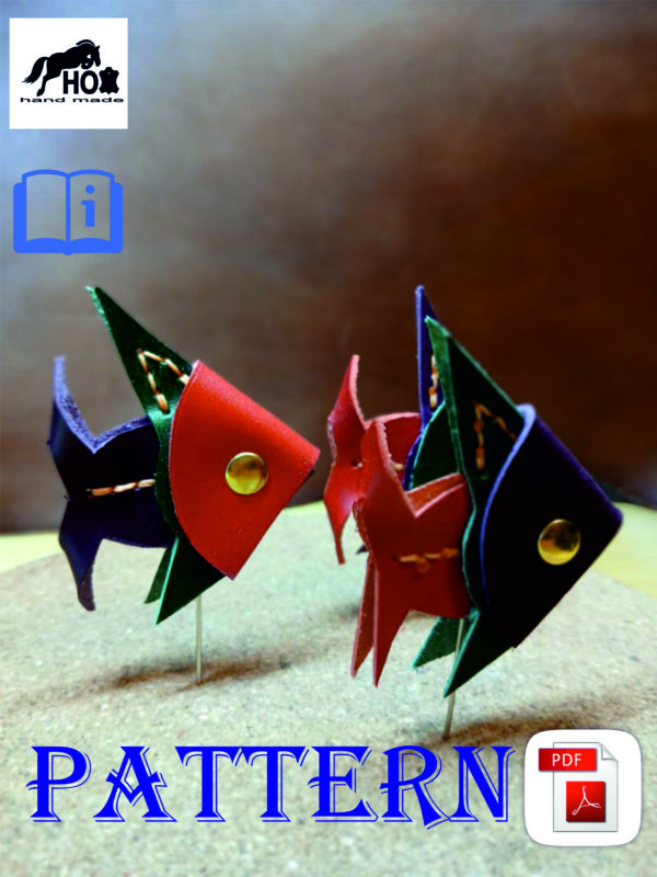 PDF Leather Fish Pattern - DIY Leather Craft Template